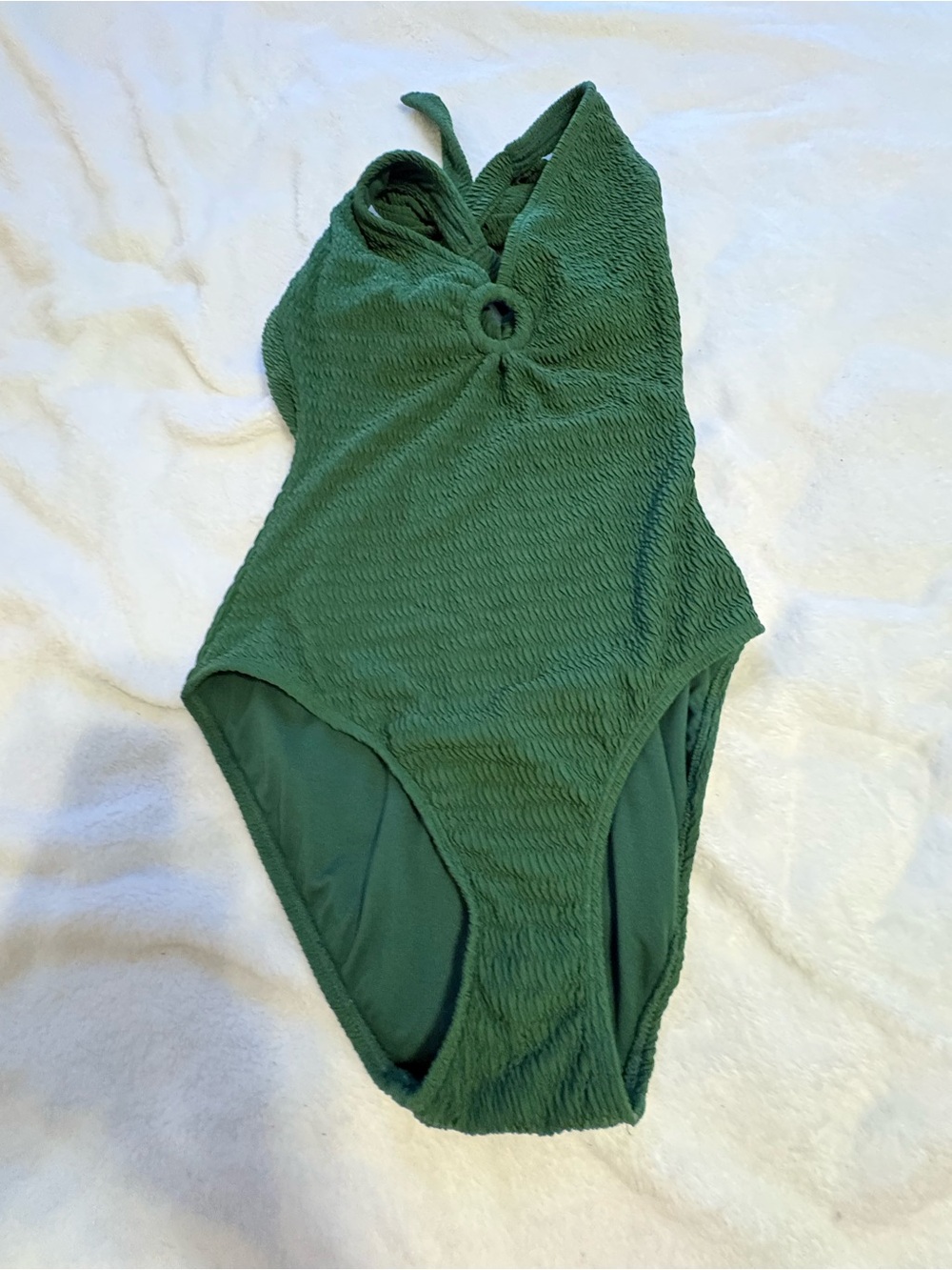 Shade & Shore Olive Green One-Piece Swimsuit